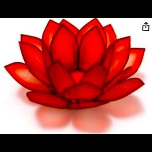 ❤️Natural Capiz red lotus tea light holder